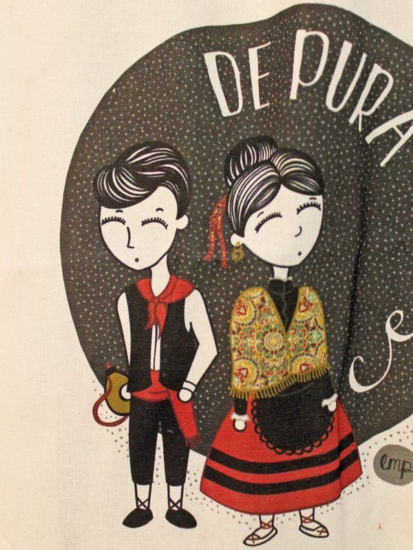 Tote bag con ilustración original. In-Diana