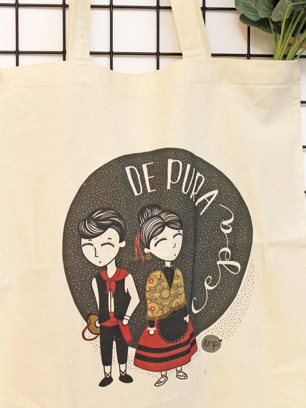 Tote bag con ilustración original. In-Diana